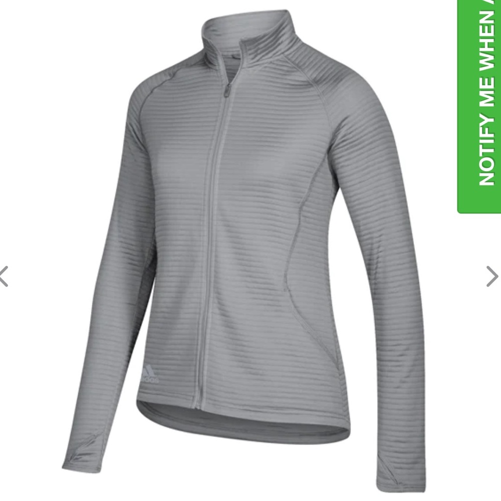 Adidas Gray Essentials Textured Full Zip